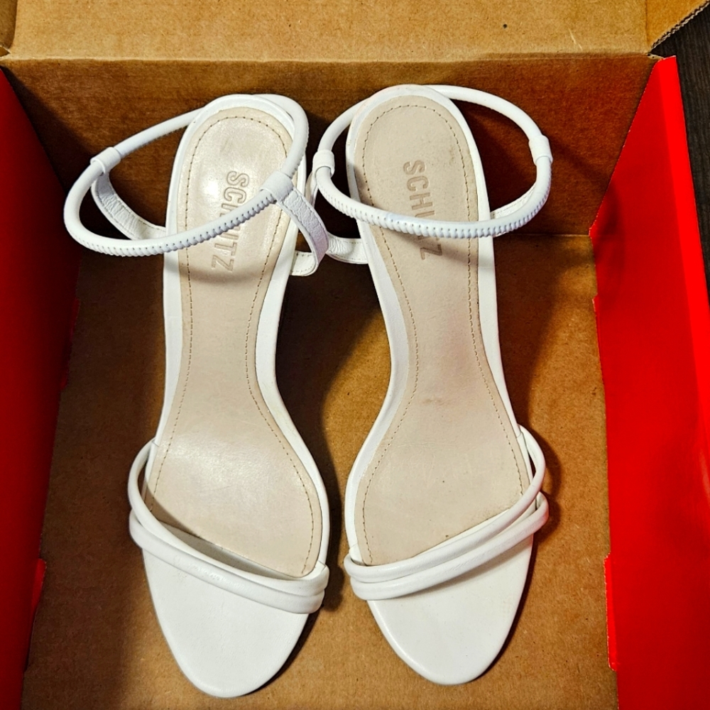 Shutz White Sandals